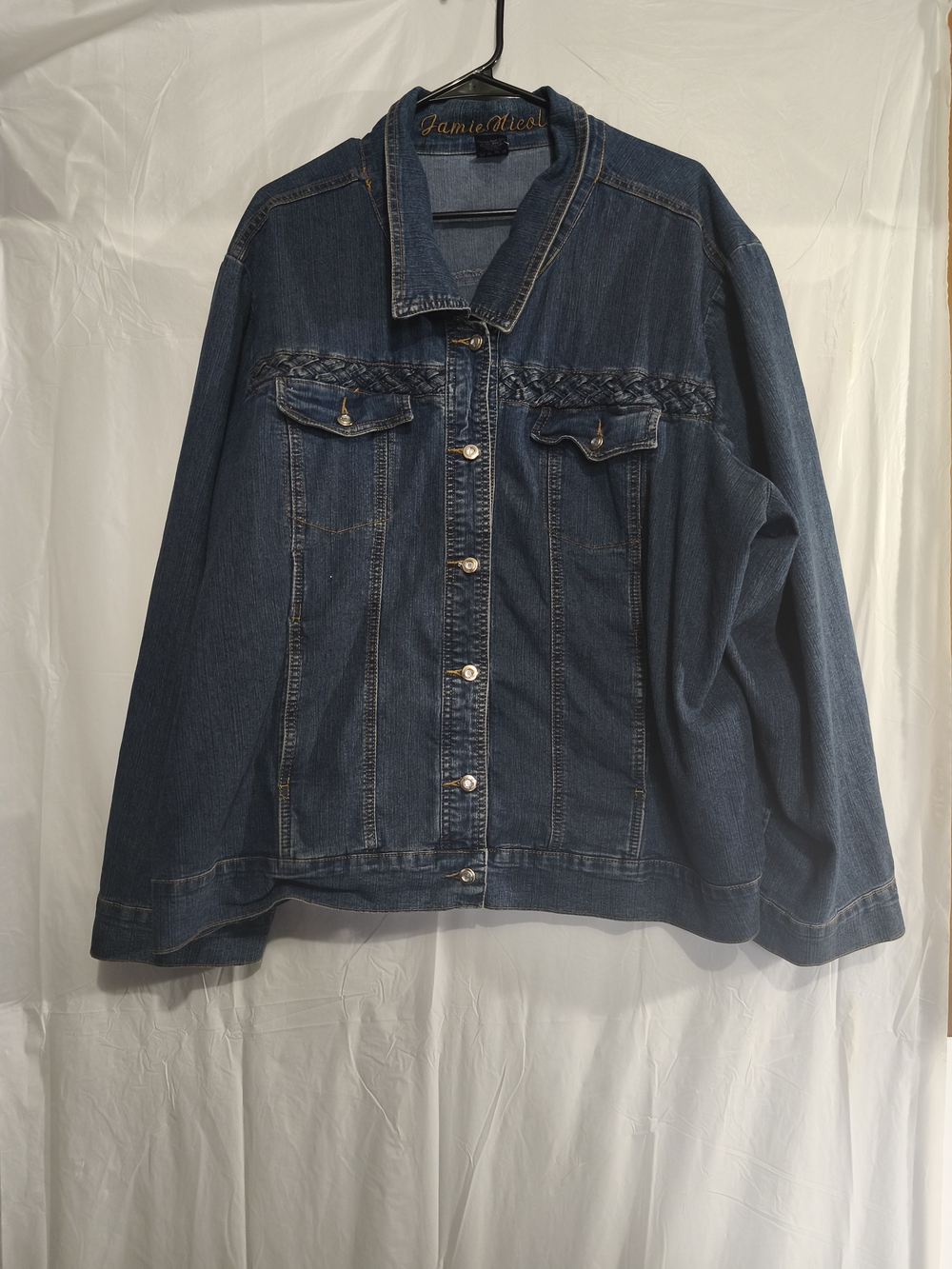 Vintage JamieNicole Dark Blue Denim Jacket for Women